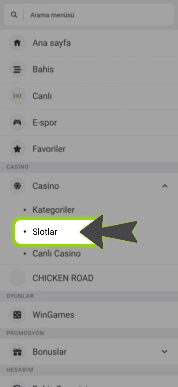 Ana menü üzerinden resmi WinWin slot lobisine giderek oyunları inceleyin.
