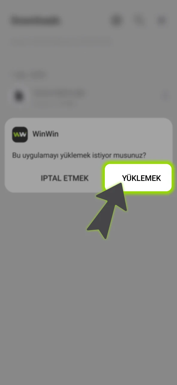 İndirilen WinWin dosyasını açarak resmi uygulama kurulumunu hızlıca tamamlayın.