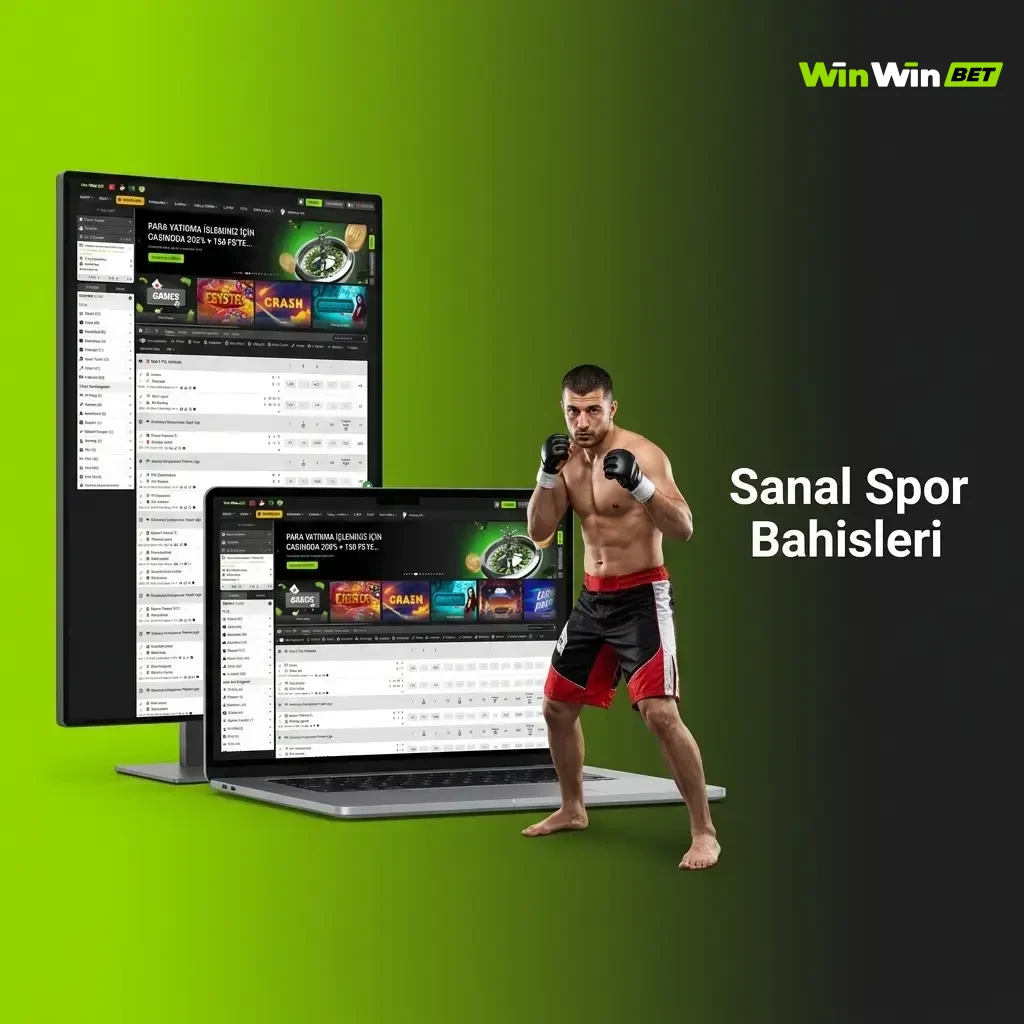 WinWin sanal spor bahisleri: futbol, at yarışı, basketbol ve tenis simülasyonu.