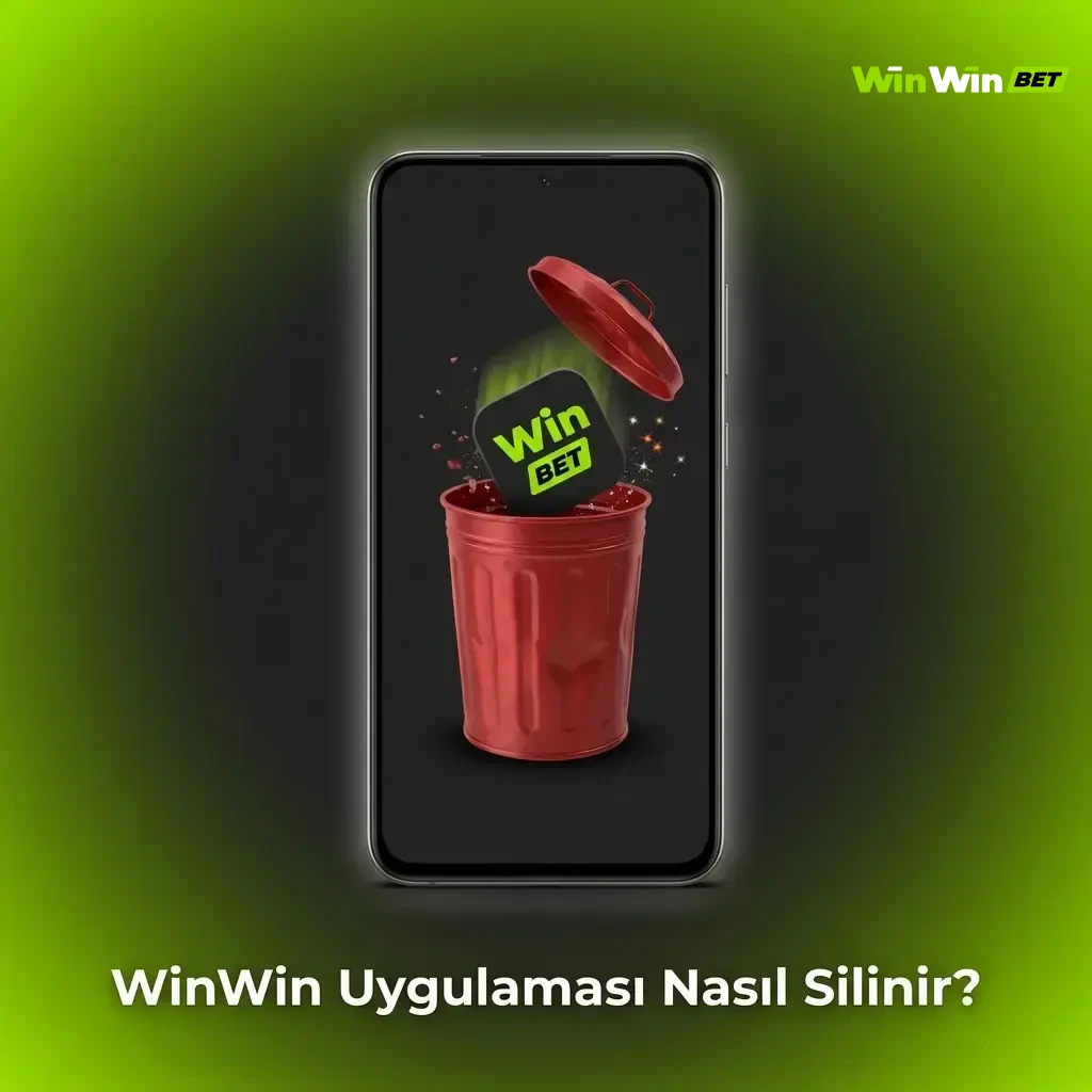 WinWin uygulaması Android ve iOS cihazlardan nasıl silinir adım adım gösterimi.