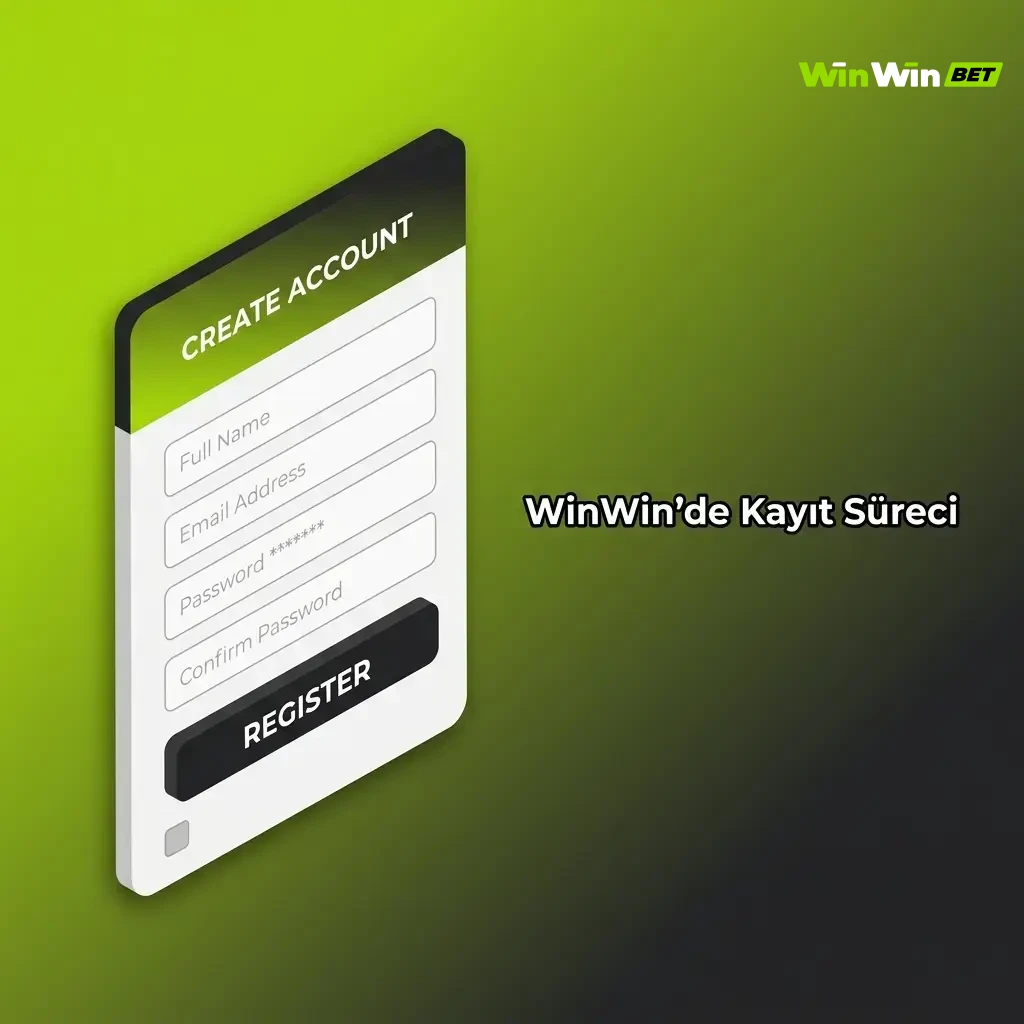 WinWin'de kayıt süreci adımları: form doldurma, e-posta doğrulama ve ilk para yatırma işlemi.