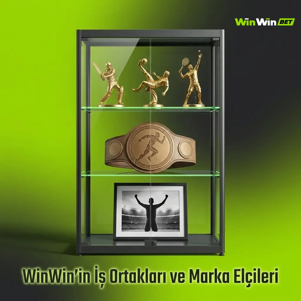 WinWin Türkiye iş ortakları, marka elçileri, spor sponsorlukları ve dijital içerik ortaklıkları.